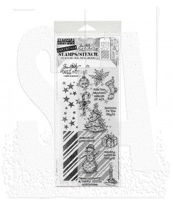 Stamp/Stencil - Stampers Anonymous Mixed Media - Tattered Christmas 190
