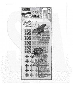 Stamp/Stencil - Stampers Anonymous - Mixed Media Botanic Collage