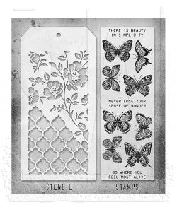 Stamp/Stencil - Stampers Anonymous - Mixed Media Flutter
