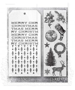 Stamp/Stencil - Stampers Anonymous Mixed Media - Holiday Things 152