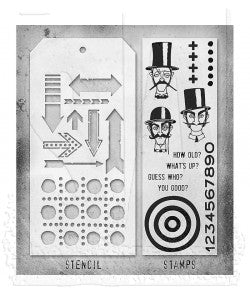 Stamp/Stencil - Stampers Anonymous - Mixed Media Inquisitive