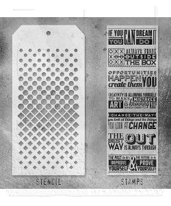 Stamp/Stencil - Stampers Anonymous Mixed Media - Motivation 117