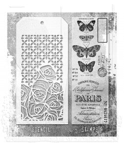 Stamp/Stencil - Stampers Anonymous - Mixed Media Papillion
