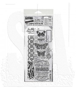 Stamp/Stencil - Stampers Anonymous - Mixed Media Papillion