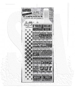 Stamp/Stencil - Stampers Anonymous Mixed Media - Motivation 117
