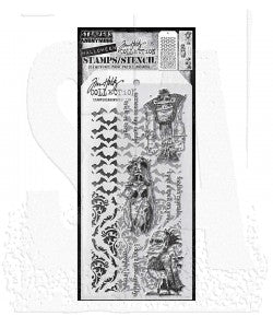 Stamp/Stencil - Stampers Anonymous - Mixed Media Monster Reunion
