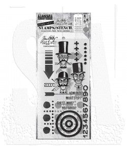 Stamp/Stencil - Stampers Anonymous - Mixed Media Inquisitive