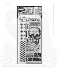Stamp/Stencil - Stampers Anonymous - Mixed Media Rest In peace