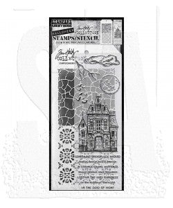 Stamp/Stencil - Stampers Anonymous Mixed Media - Sketch Manor 149