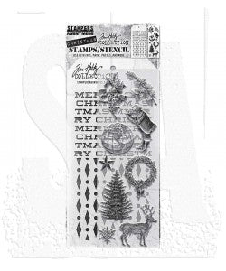 Stamp/Stencil - Stampers Anonymous Mixed Media - Holiday Things 152