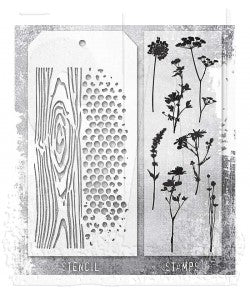 Stamp/Stencil - Stampers Anonymous - Mixed Media  Wildflower Silhouettes