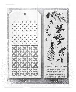 Stamp/Stencil - Stampers Anonymous Mixed Media - Winter Watercolour 155
