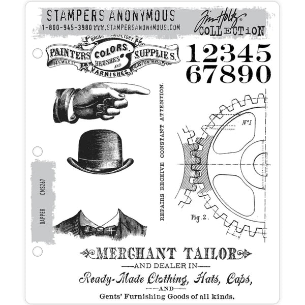 Tim Holtz® Stampers Anonymous - Cling Mount -Drapper