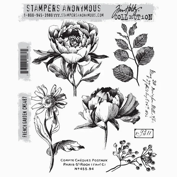 Rubber Stamps - Cling Mount - French Garden