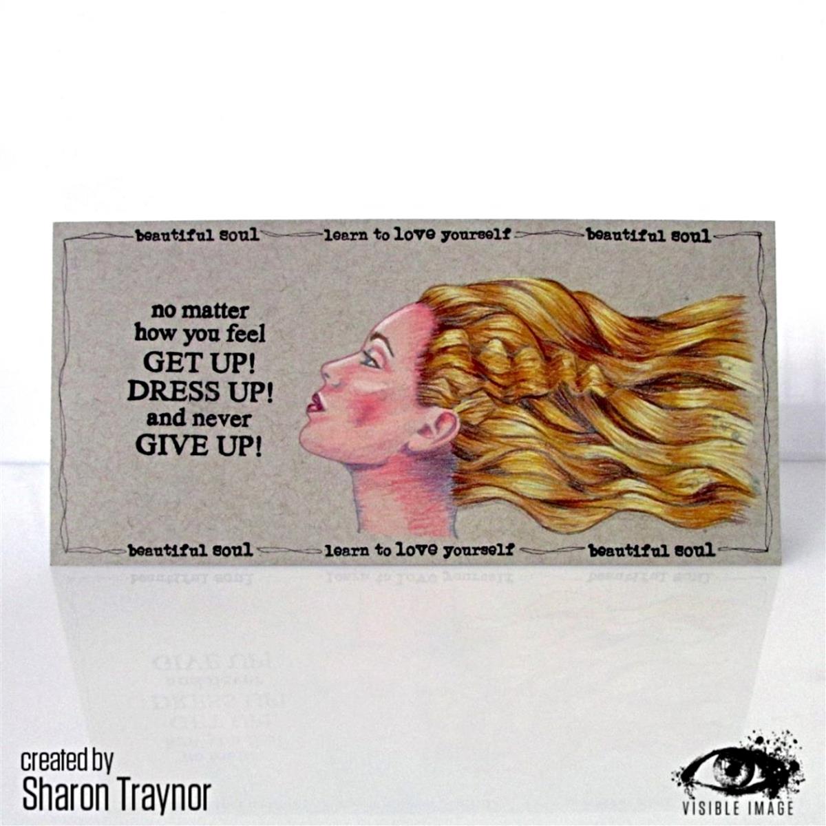 Visible Image clear stamps -Brave And Strong