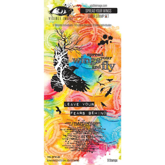 Visible Image clear stamps - Spread Your Wings