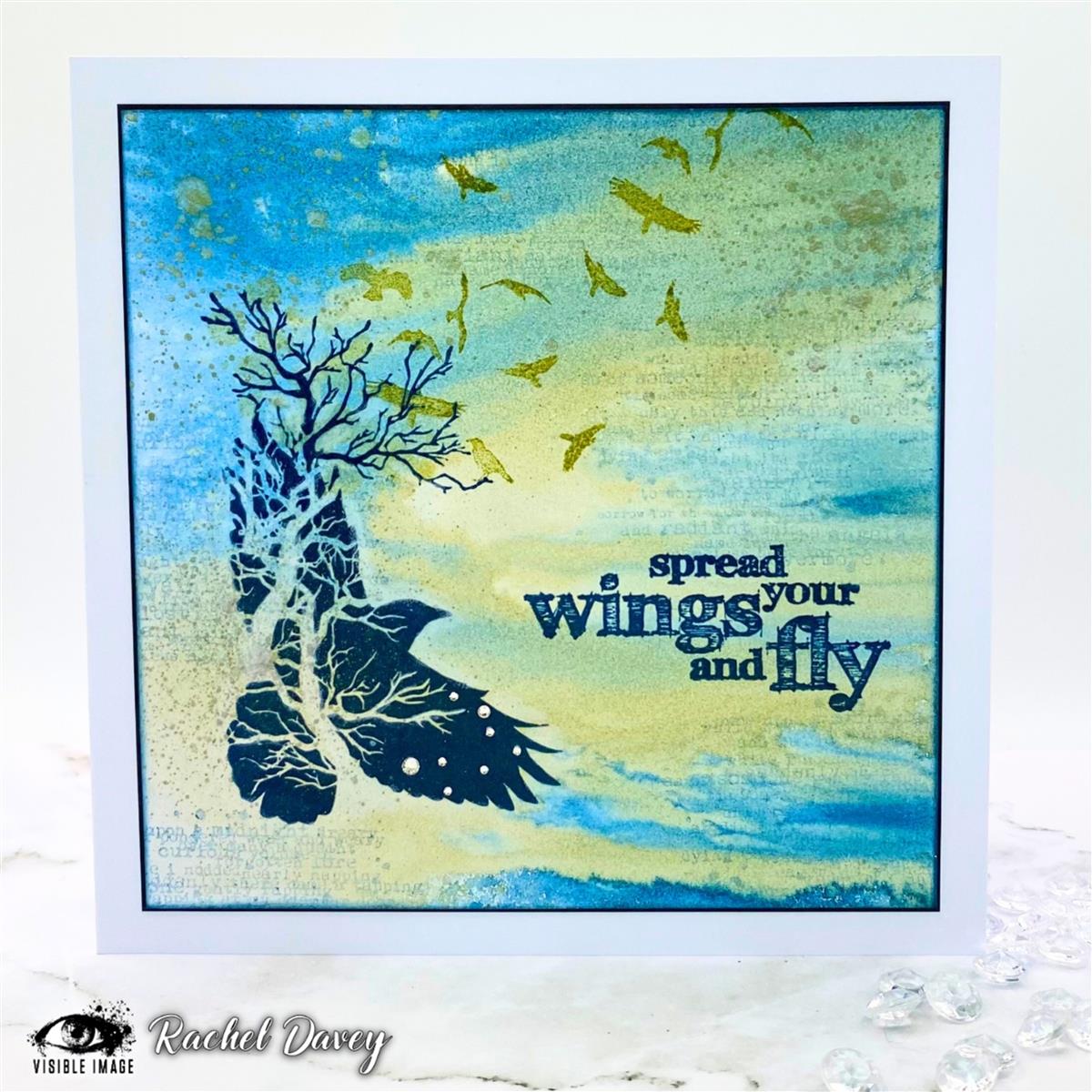 Visible Image clear stamps - Spread Your Wings