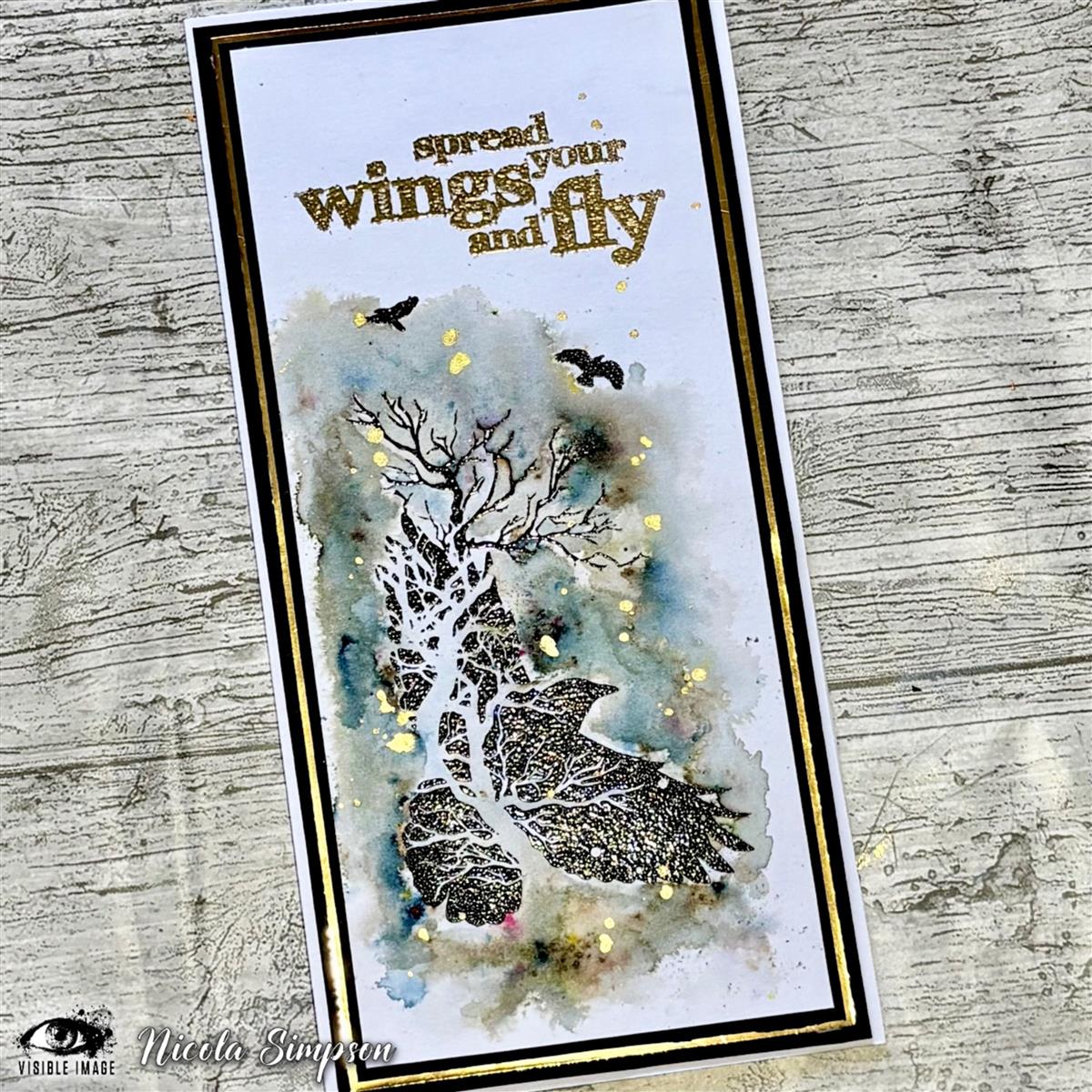 Visible Image clear stamps - Spread Your Wings
