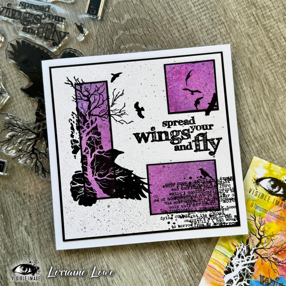 Visible Image clear stamps - Spread Your Wings