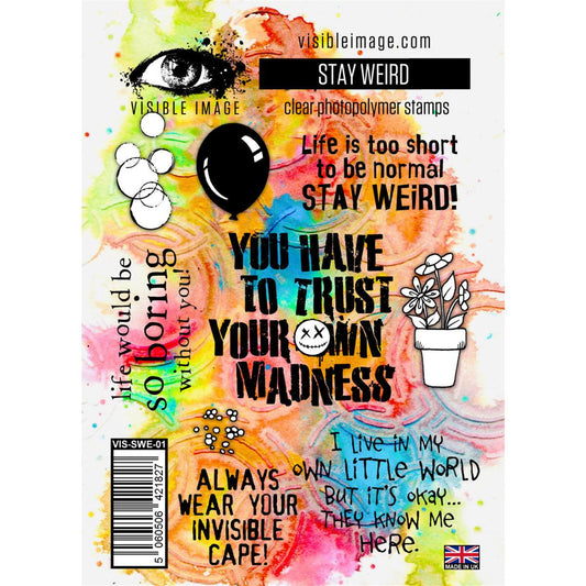 Visible Image clear stamps - Stay Weird
