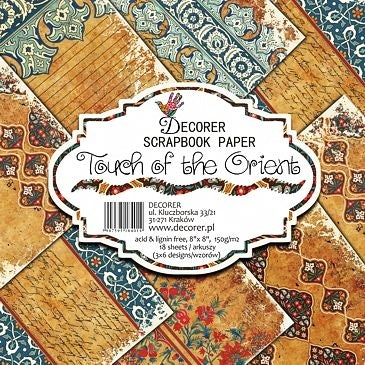 Decorer Scrapbook Paper - The Touch Of Orient - 8x8