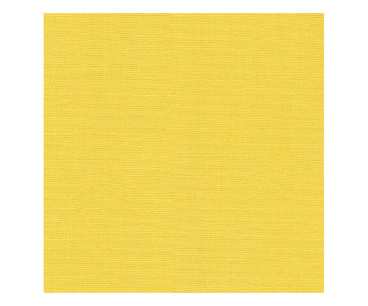 12 x 12 Textured Card - Canvas - Lemon 216 gsm (Single Sheet) Arts & Crafts 10Cats
