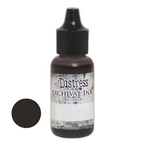 Ranger Distress Archival Ink - Re-Inker Black Soot