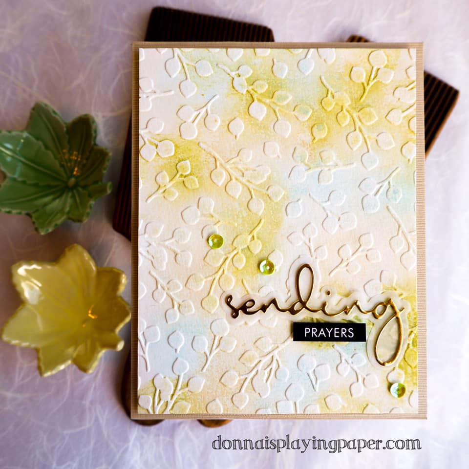 Paper Rose Embossing Folder Baby Blue