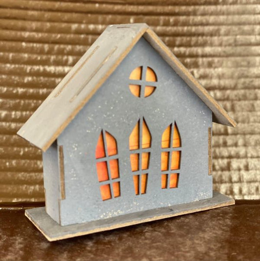 Dusty Attic - Chipboard - 3D Haunted House # 1 Narrow