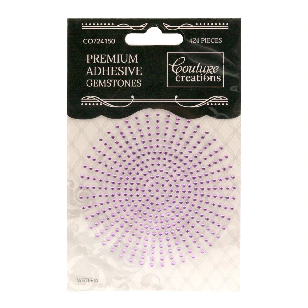 2mm Self Adhesive Gemstones - Wisteria (424pc) Arts & Crafts Couture Creations