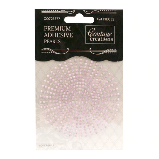 2mm Self Adhesive Pearls - Soft Purple (424pc) Arts & Crafts Couture Creations