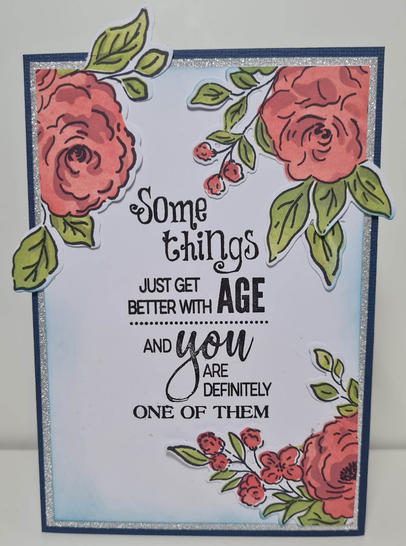 Acrylic Stamp, Die & Stencil Set - Bouquet Sentiments