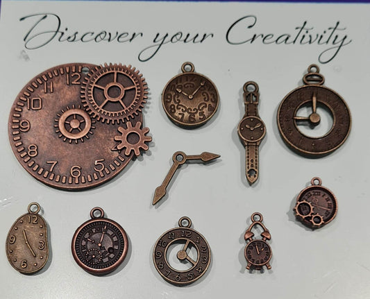 Metal Embellishments - Clockworks 10pcs