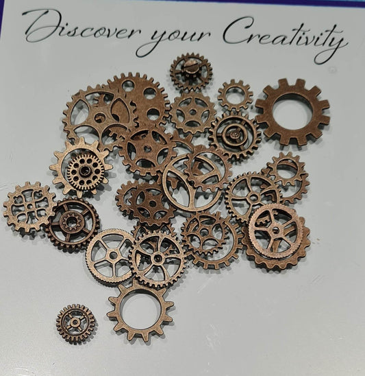 Metal Embellishments - Gears 30pcs