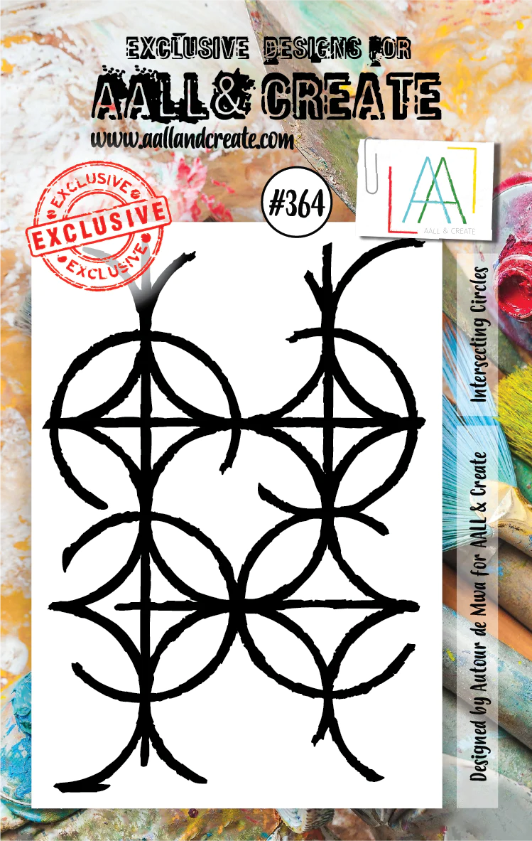AALL & CREATE - A7 Stamps -Intersecting Circles #364