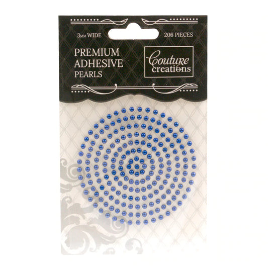 3mm Self Adhesive Pearls -Midnight Blue (206pc) Arts & Crafts Couture Creations
