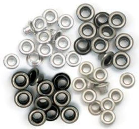 We R Memory Keepers - Standard Eyelets - Cool Metal