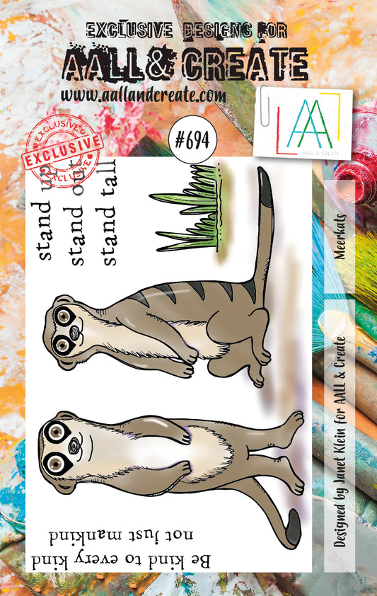 AALL & CREATE - A7 Stamps - Meerkats