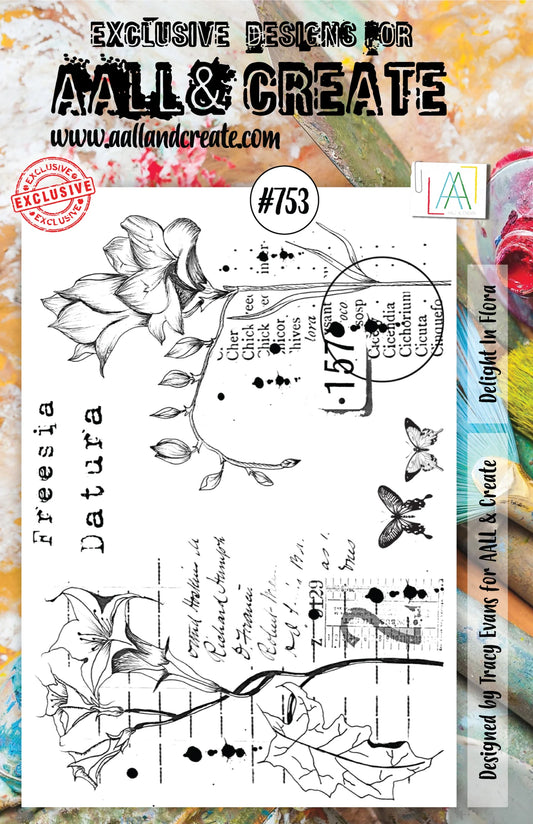 AALL & CREATE - A5 Stamps - Delight In Flora