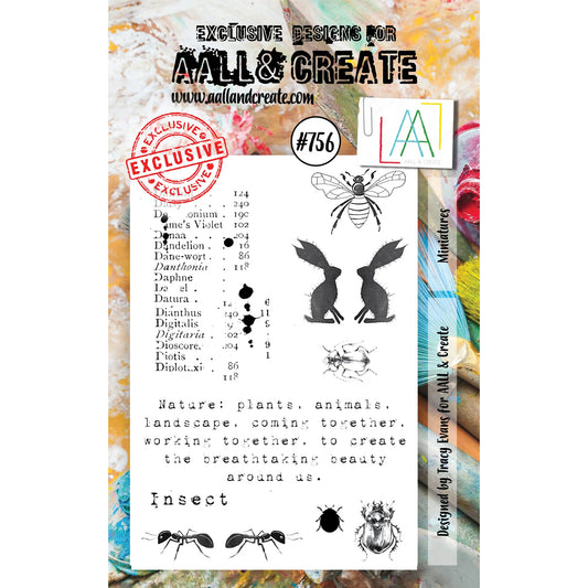 AALL & CREATE - A7 Stamps -Miniatures #756