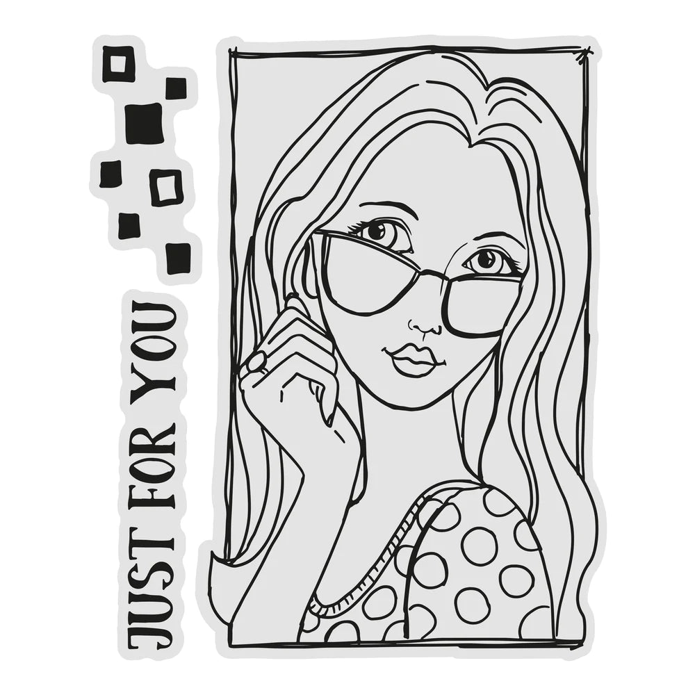 Acrylic Stamps - Couture Creations Just For You - Portrait