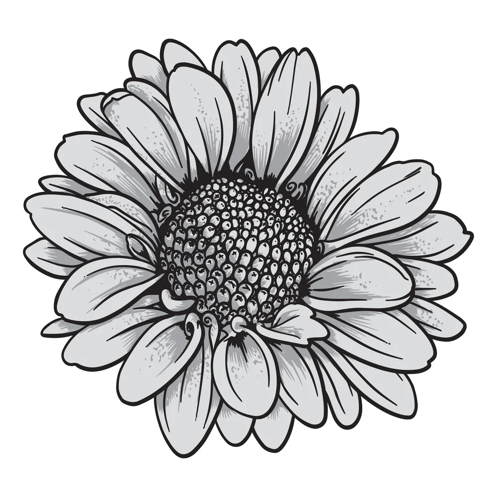 Daisy Mini Layering Stamp and Die Set (3pc)