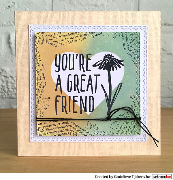 Rubber Stamp - Darkroom Door - Small Stamp - Great Friend