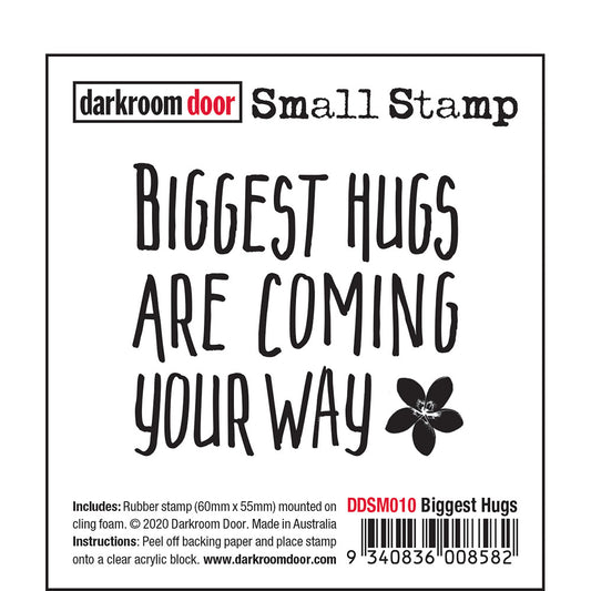 Rubber Stamp - Darkroom Door - Small Stamp - Biggest Hugs