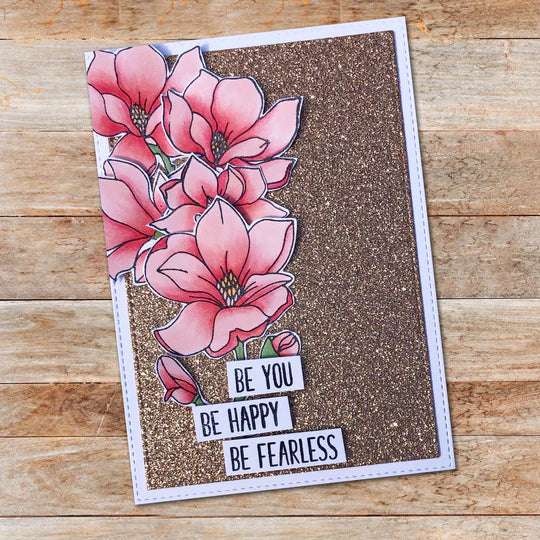 Paper Rose -  Metal Die Set  - Lovely Florals Magnolia