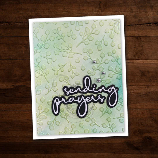 Paper Rose Embossing Folder Baby Blue