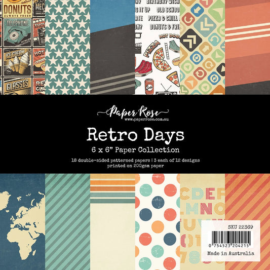 Paper Rose - Retro Days 6x6 Paper Collection