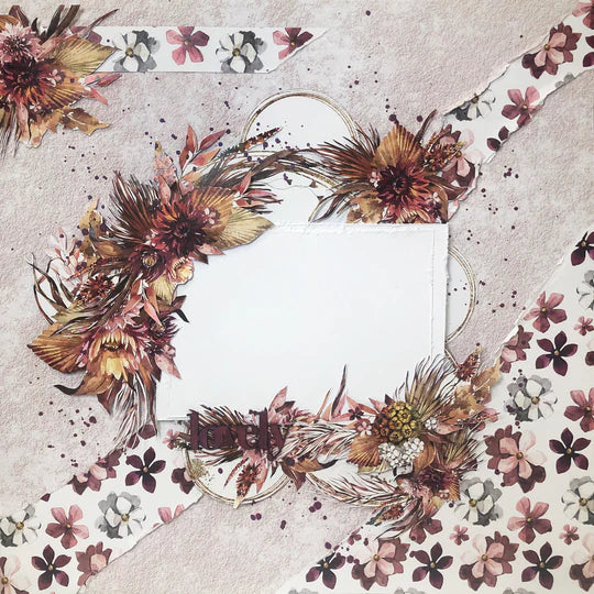 Paper Rose Beautiful Savannah- Flora 12 x 12 Paper Collection