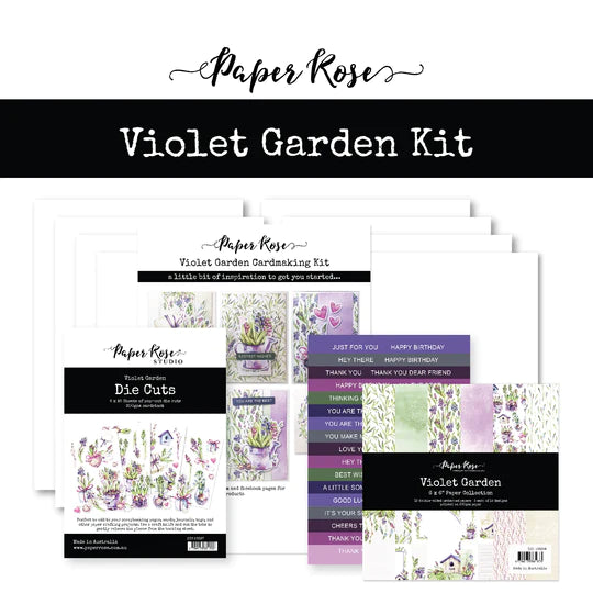 Paper Rose - Violet Garden Cardmaking Kit