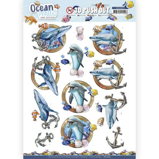 3D Push Out - Amy Design - Ocean Wonders